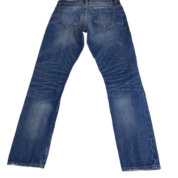 J. Crew Jeans Slim Broken-In Boyfriend Jeans Women Sz 25 x28 Whiskered Denim - Picture 8 of 12